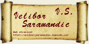 Velibor Saramandić vizit kartica